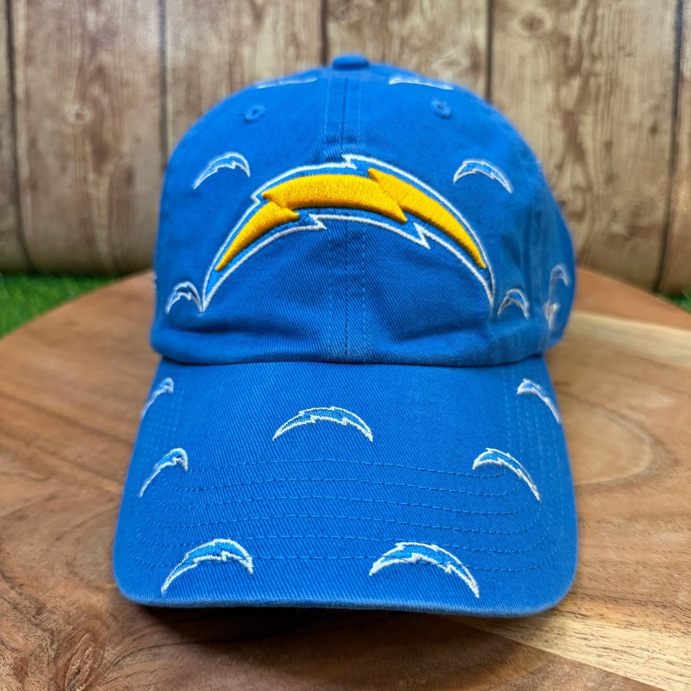 47 Brand Confetti Clean Up Hat Womens One Size Blue Raz Los Angeles Chargers NWT